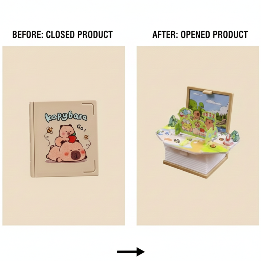 FoldaView™ Mini Book Keychain