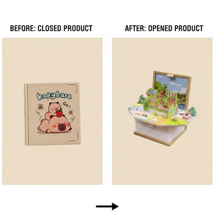 FoldaView™ Mini Book Keychain