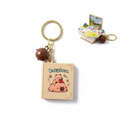 FoldaView™ Mini Book Keychain